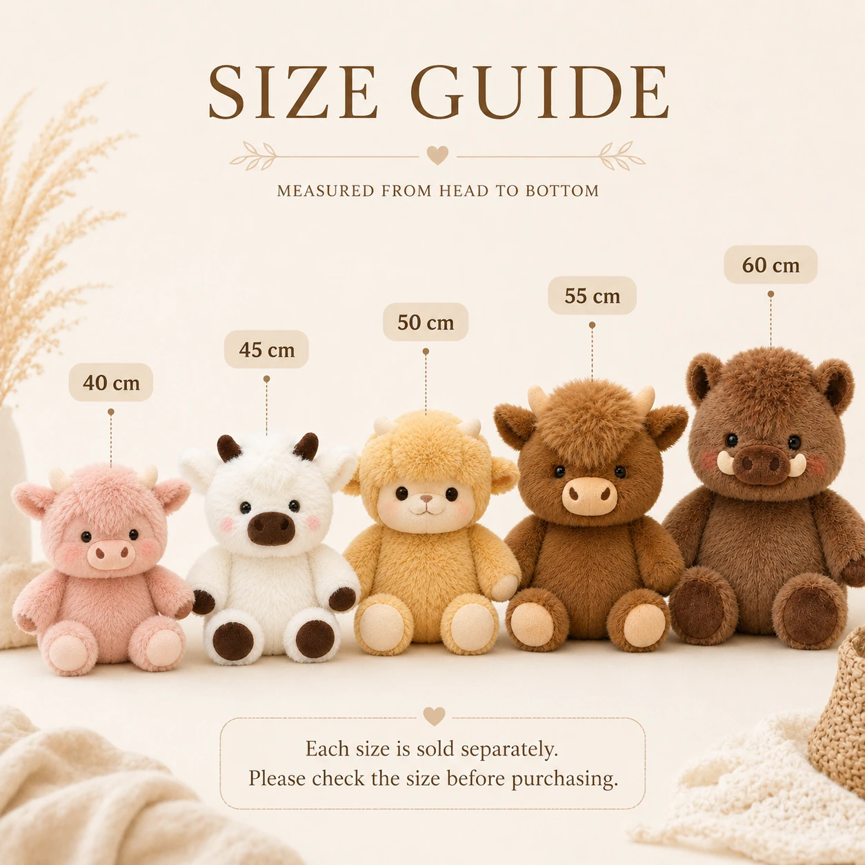 Cozy Farm Friends Plush Collection