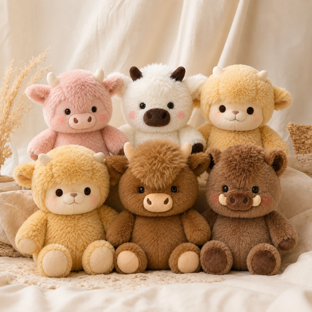 Cozy Farm Friends Plush Collection