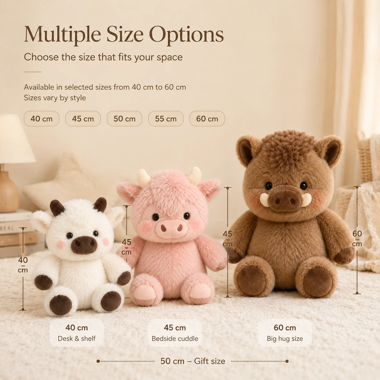 Cozy Farm Friends Plush Collection